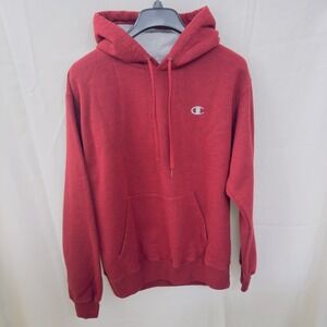 Champion Hoodie Adult Medium Red  Sweatshirt Pullover Reverse Weave Sweater